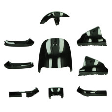 plaatwerkset zwart glans 9-delig Segway E110, Segway E125 plaatwerkset zwart glans 9-delig Segway E110, Segway E125