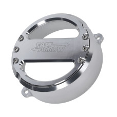 vliegwieldeksel Fast Arrow Pro cnc gefreesd met venster zilver puch maxi vliegwieldeksel Fast Arrow Pro cnc gefreesd met venster zilver puch maxi
