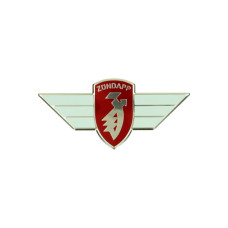 embleem logo stuur vleugel rood/wit/zilver zundapp