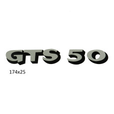sticker zilver/zwart 517, gts 50