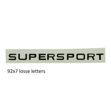 sticker benzinetank tanklogo zwart zundapp supersport, zundapp