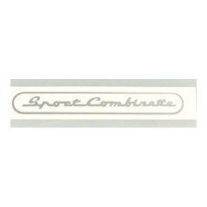 sticker zilver sport combinette, zundapp