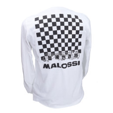 t-shirt lange mouwen malossi pattern logo M wit 4114655.40