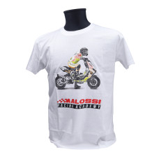 t-shirt malossi racing academy M wit 4118950.w4