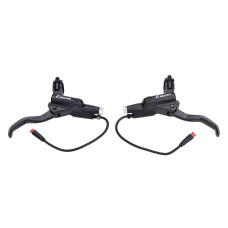 remhendel set hydraulisch 2-polige stekker, zoom greep 8cm rode stekker V8 fatbike