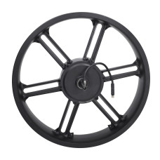 achterwiel + motor 48V- 500W met zwarte stekker V8 20 inch