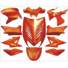plaatwerkset DMP special yamaha amber metallic 11-delig aerox, mbk nitro