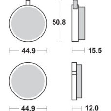 remblokset sbs rond voor fs1, rd-m 500hf remblokset sbs rond voor fs1, rd-m 500hf