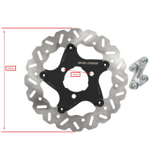 remschijf malossi oversized + adapter Whoop disc voor 250mm mbk nitro, aerox 6219288 remschijf malossi oversized + adapter Whoop disc voor 250mm mbk nitro, aerox 6219288