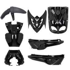 plaatwerkset 2005-2012 yamaha zwart glans 7-delig slider, stunt plaatwerkset 2005-2012 yamaha zwart glans 7-delig slider, stunt