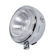 koplamp guia rond 130mm chroom univ, puch maxi