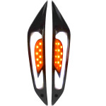 knipperlichtset DMP led sport tube wit voor smoke piaggio, zip2000 knipperlichtset DMP led sport tube wit voor smoke piaggio, zip2000