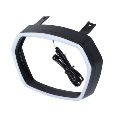 koplamprand DMP led Evo-1 zwart glans vespa, sprint koplamprand DMP led Evo-1 zwart glans vespa, sprint