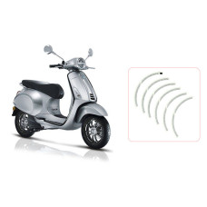 stickerset Piaggio origineel achterwiel wielbies zwart elettrica, primavera, sprint 2h002850000a3