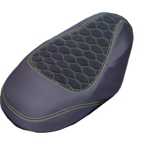 buddydek Regia alcantara Piaggio designo zwart/geel zip2000