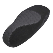 buddydek Regia Piaggio designo zwart grijze stiksels Alcantara vespa gts alle mod.=op=op buddydek Regia Piaggio designo zwart grijze stiksels Alcantara vespa gts alle mod.=op=op