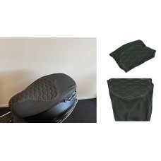buddydek Regia alcantara RS carbon Vespa zwart/wit primavera, sprint buddydek Regia alcantara RS carbon Vespa zwart/wit primavera, sprint
