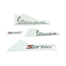 embleemset vespa vespa chroom 4-delig sprint embleemset vespa vespa chroom 4-delig sprint
