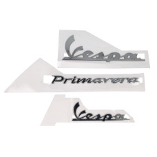 embleemset vespa vespa chroom 3-delig primavera embleemset vespa vespa chroom 3-delig primavera