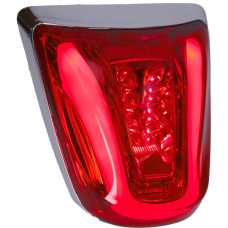 achterlicht DMP led tube E-keur rand chrome/rood glas primavera, sprint achterlicht DMP led tube E-keur rand chrome/rood glas primavera, sprint