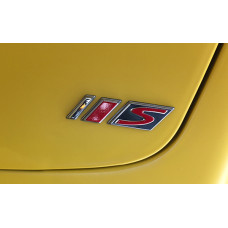 embleem Piaggio origineel beenschilddeksel woord [S] rood gts 125cc, gts 300, sprint 50/125/150 2h001928