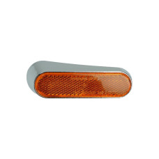 reflector Piaggio origineel + houder oranje linksachter chroom beverly, gts, gtv, lxv, vespa lx 584083 reflector Piaggio origineel + houder oranje linksachter chroom beverly, gts, gtv, lxv, vespa lx 584083