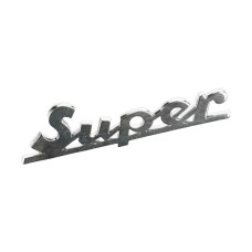 embleem woord [super] 7.5cm aluminium gts, vespa=op=op