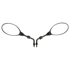 spiegelset DMP origineel model euro-2/4/5 piaggio zwart zip 2t , zip 4t, zip2000