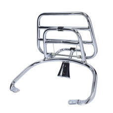 achterdrager Regia opklapbaar origineel model (made in EU) chroom vespa, primavera, sprint
