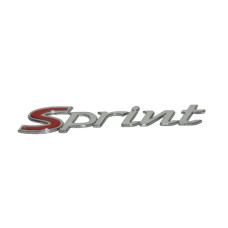 embleem Piaggio origineel woord [sprint] zijscherm chroom sprint 50/125/150 1b000943