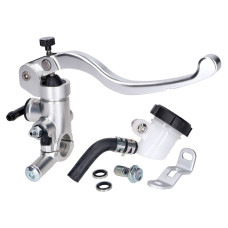 rempomp verstelbaar universeel met reservoir 22mm aluminium=op=op rempomp verstelbaar universeel met reservoir 22mm aluminium=op=op