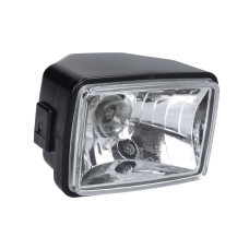 koplamp E-keur orig mod.vierkant 150mm zwart a3, sachs prima , Tomos A35, camino