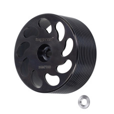 koppelinghuis BGM PRO achter wiel cnc zwart citta, vespa, ciao, si, bravo, grillo bgm7250