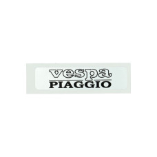 embleem tanklogo zilver/zwart bromfiets vespa embleem tanklogo zilver/zwart bromfiets vespa