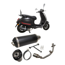 uitlaat Power1 euro-4 Evo-1 zwart primavera, sprint, zip 4t
