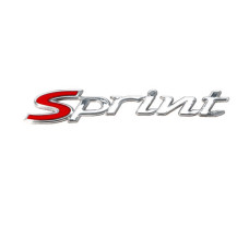 embleem woord [sprint] zijscherm 115mm chroom sprint 50/125/150 1b000943