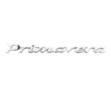embleem woord [primavera] achterscherm 15cm chroom 1b000942