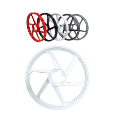 voorwiel/achterwiel fast-arrow aluminium sport-1 6 spaaks 17-inch wit X30, x50, puch maxi voorwiel/achterwiel fast-arrow aluminium sport-1 6 spaaks 17-inch wit X30, x50, puch maxi