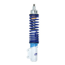 schokbreker sebac voorvork hydraulisch verstelbaar blauw/wit et2-et4, lxv, vespa S, zip sp, zip2000sp, vespa lx schokbreker sebac voorvork hydraulisch verstelbaar blauw/wit et2-et4, lxv, vespa S, zip sp, zip2000sp, vespa lx