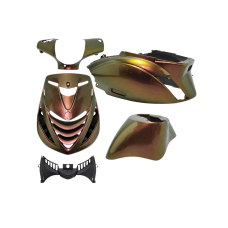 plaatwerkset DMP model SP EVO-1 Chesnut brons bruin 5-delig zip 100/125, zip2000
