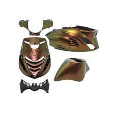 plaatwerkset DMP model SP RS-1 air chesnut brons bruin 5-delig zip 100/125, zip2000
