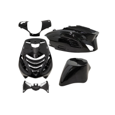 plaatwerkset DMP model SP RS-1 air zwart metallic 5-delig zip 100/125, zip2000
