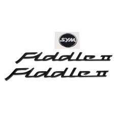 embleemset zwart 3-delig fiddle 2 embleemset zwart 3-delig fiddle 2