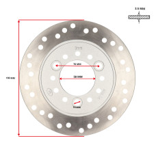 remschijf Benzhou origineel 3-gaats voor 190mm china lx/napoli, china retro/torino, china vespa S, sco china 4t 40200001bz remschijf Benzhou origineel 3-gaats voor 190mm china lx/napoli, china retro/torino, china vespa S, sco china 4t 40200001bz
