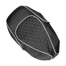 buddydek Regia chesterfield (made in EU) zwart met witte bies agm VX50, BTC Riva, china lx/napoli, gts toscana, La Souris Sourini