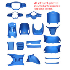 plaatwerkset (ronde+vierkante koplamp) blauw mat 18-delig agm VX50s, china lx/napoli, vx50 plaatwerkset (ronde+vierkante koplamp) blauw mat 18-delig agm VX50s, china lx/napoli, vx50