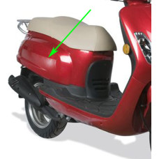 zijscherm Sym origineel rechts rood fiddle, fiddle 2 83500-ala-000-rd=op=op