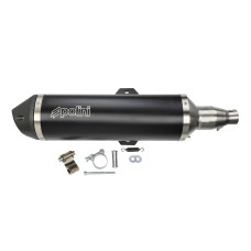 uitlaat polini euro-4 racing RVS piaggio zwart mp3 500cc 190.0065 uitlaat polini euro-4 racing RVS piaggio zwart mp3 500cc 190.0065