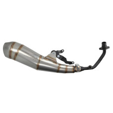 uitlaat Blast rvs euro-4/5 blank piaggio, zip 4t 3v blast