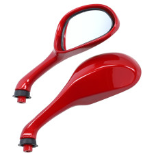spiegelset fast-arrow painted rood bordeaux gilera runner 50/125/180, zip2000